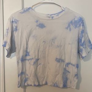 Garage Tie Dye White Cropped Top